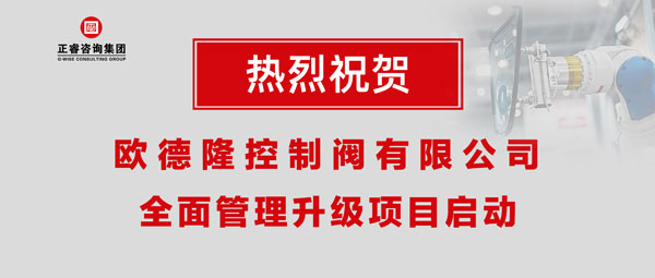 熱烈祝賀歐德隆控制閥有限公司全面管理升級(jí)項(xiàng)目啟動(dòng)！